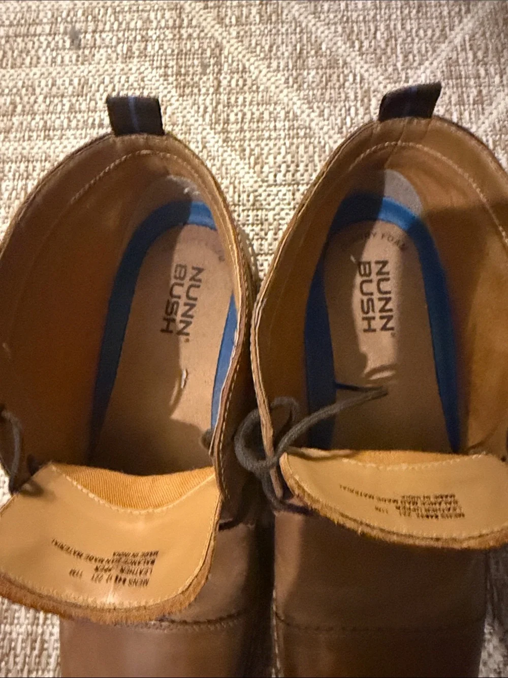 Nunn Bush Tan Leather Chukka Boots